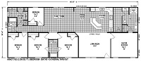 Sectional Mobile Home Floor Plan 6806