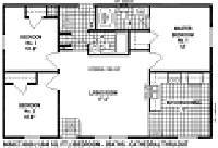 Sectional Mobile Home Floor Plan 6668