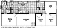 Sectional Mobile Home Floor Plan 6679