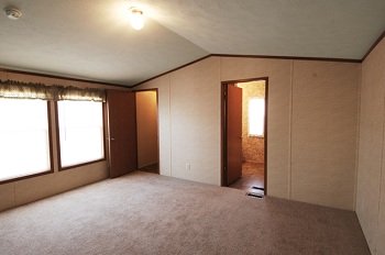single wide mobile home master bedroom