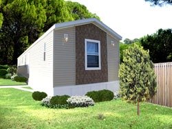 single wide mobile home outside picture