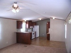 single wide mobile home floor plan of living room 